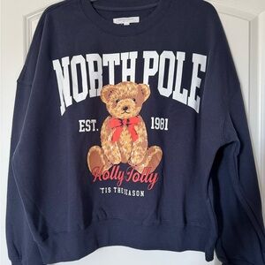 Size Large | Greyson Threads North Pole Teddy Bear Sweatshirt | NWT